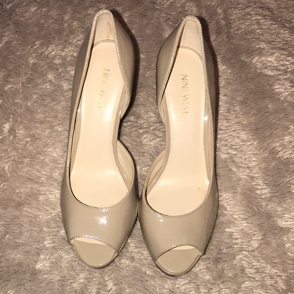 Peep toe heels